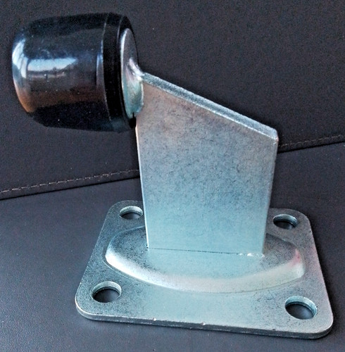 Galvanised zinc gate stop - galvanised, /