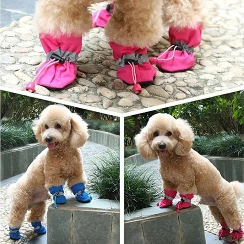 4pcs waterproof dog shoes - waterproof,