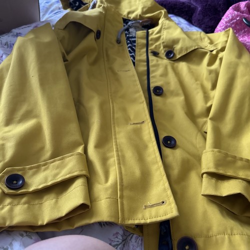 Joules women mustard coat 12 - women's,