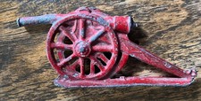 Antique Pre War Flat 3D Lead Toy Artillery Howitzer Cannon 10cm x 4cm