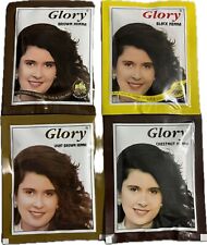 Glory Henna Hair Dye Colour Black/Brown/Chestnut/Light Brown Halal