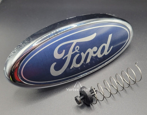 Blue silver ford - ford, badge