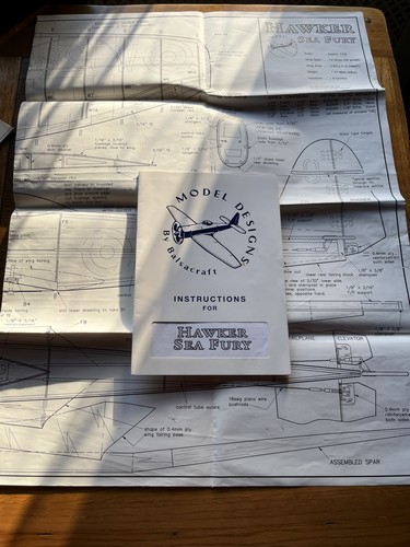 Balsa craft hawker sea - balsa, fury