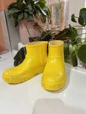 UGG Yellow Wellington Rain Boots UK Size 3 EU 36