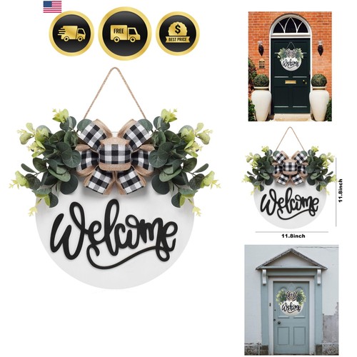 Welcome sign front door - sign,