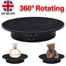 360° Rotating Electric Turntable Jewelry Display Stand Photography Show Holder~