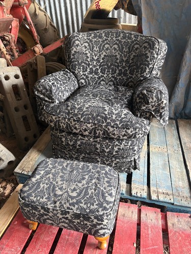 Black pattern armchair - black,