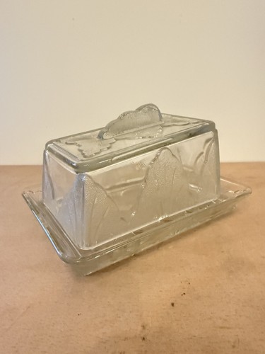 Vintage art deco glass cheese - art,