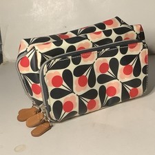 Orla Kiely Designer Cosmetic Bag or Soap Travel Bag