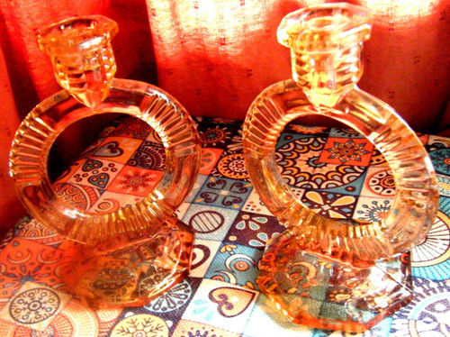 Pair art deco sklo - pair,