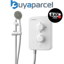 Gainsborough GSM95 Slim Mono 9.5kw Electric Shower White Chrome SE CSE