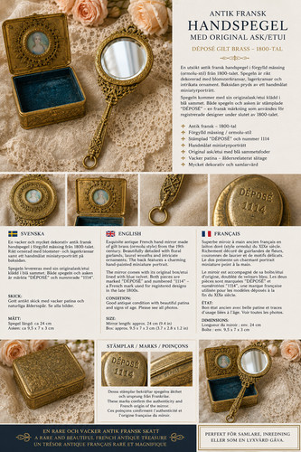 Antique french ormolu enamel - ormolu,
