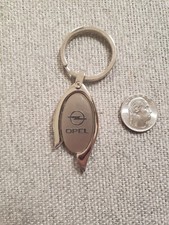 Brushed Metal Opel Key Ring
