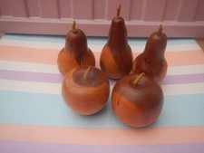 VINTAGE TURNED WOODEN FRUIT