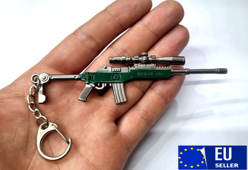 Gun mini14 keychain - gun,