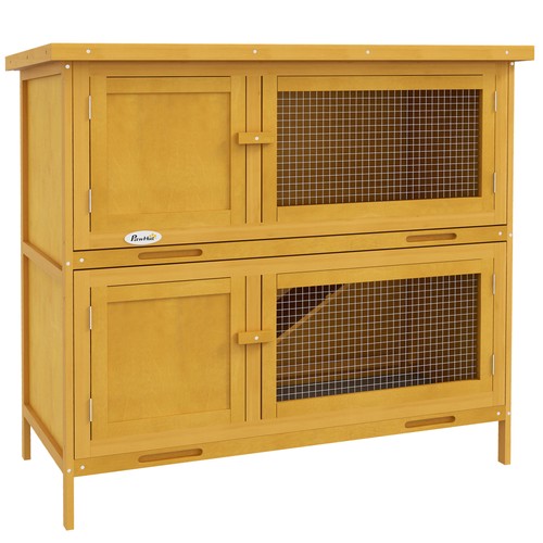 Pawhut rabbit hutch - rabbit, hutch,