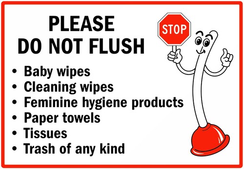Not flush wet wipes only - do,