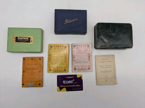 Vintage patience playing card - vintage,