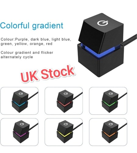 Power button with led light - button,