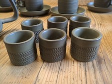 Vintage Denby Green Chevron