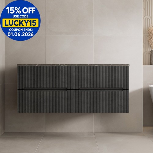 1200 grey marble vanity unit - 1200,