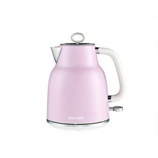 Salter Retro Kettle 1.7L Rapid Boil 360 Base Auto Shut-Off Cordless Vintage Pink