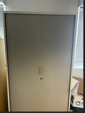 TALL TAMBOUR WALL UNIT  GREY 4