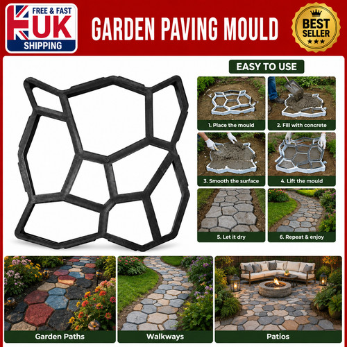 Garden paving mould 35x35cm - garden,