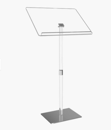 Acrylic clear podium - acrylic,