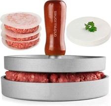 Burger Press Smash Burger Maker Quarter Pounder Hamburger Press Patty 100 Papers