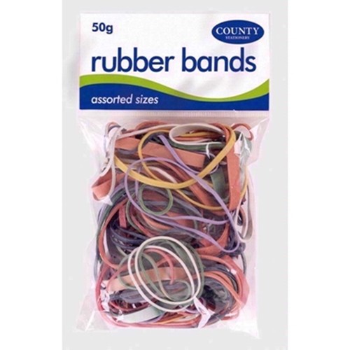 50gm assorted elastic rubber - elastic,