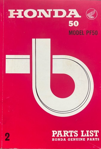 Honda model pf50 genuine - honda,