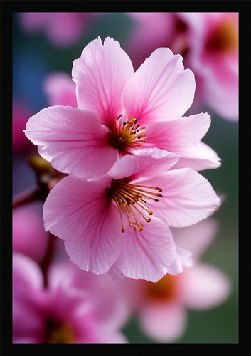 Vibrant cherry blossom - cherry,