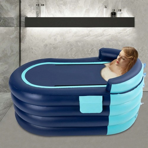 Blue inflatable bathtub - blue,