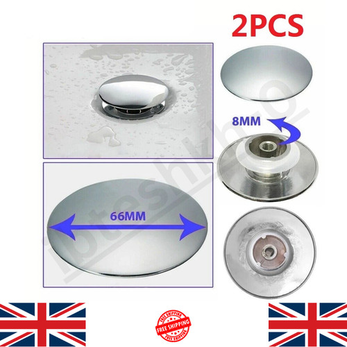 66mm chrome easy pop up - 2x,