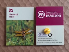 National Trust WICKEN FEN Four Spotted Chaser Charity Pin Badge RSPB Interest 