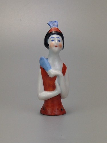 Antique half doll art deco - doll,