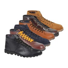 Grafters Leather Monkey Boots Mens Classic Heritage Lace Up Ankle Sizes 3 to 12