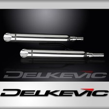 YAMAHA XV1700 ROAD STAR 04-07 550mm CUSTOM SILENCER EXHAUST KIT SLASH CUT  