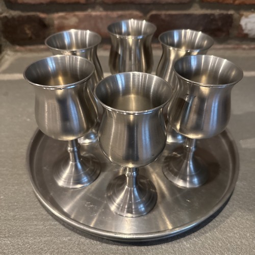 Vintage english pewter wine - ,
