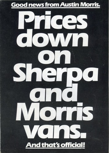 Leyland sherpa morris marina - sherpa,