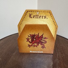 Vintage Wooden Letter Rack