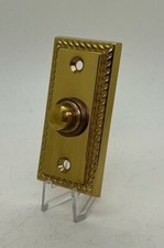 Period Door Bell Push Button Vintage Press - Brass Chrome