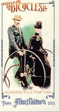 2013 Topps Allen and Ginter Mini People on Bicycles #QT Quadracycle for Two - BB