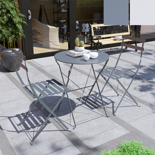 Piece metal bistro set - metal,