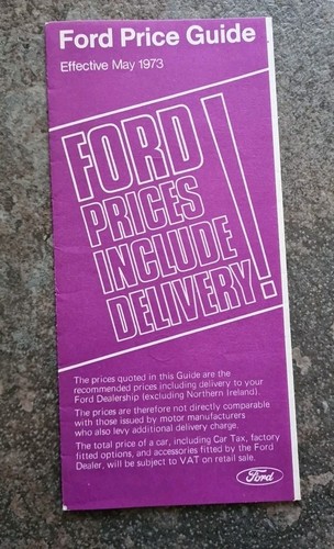 Ford price guide 1973 escort - price, 1973.