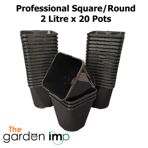 Plant pots square black - 2l,