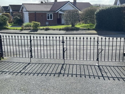 Wrought iron driveway - wrought,