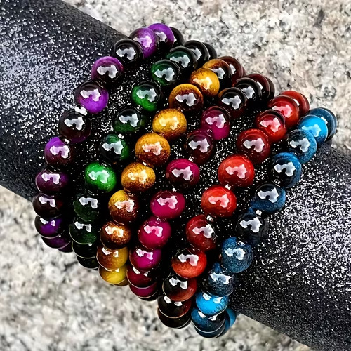 Tiger eye stone bracelet - tiger,