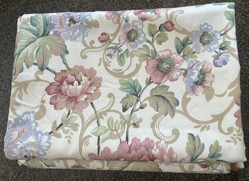 Vintage unused floral curtains - unused,